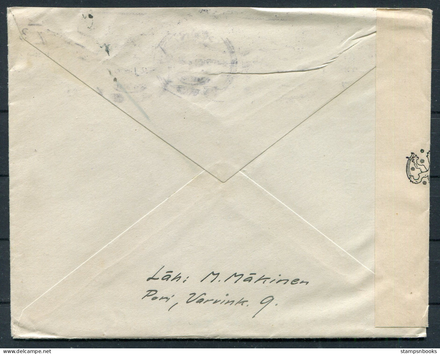 1942 Finland Kenttapostia Fieldpost Censor Cover  - Cartas & Documentos