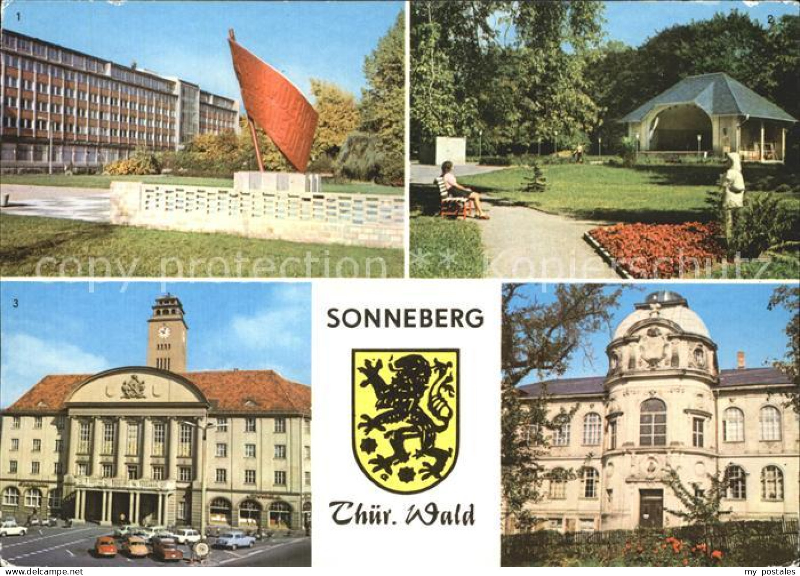 72288423 Sonneberg Thueringen Ehrenmal Karl- Marx- Strasse Stadtpark Rathaus Son - Sonneberg