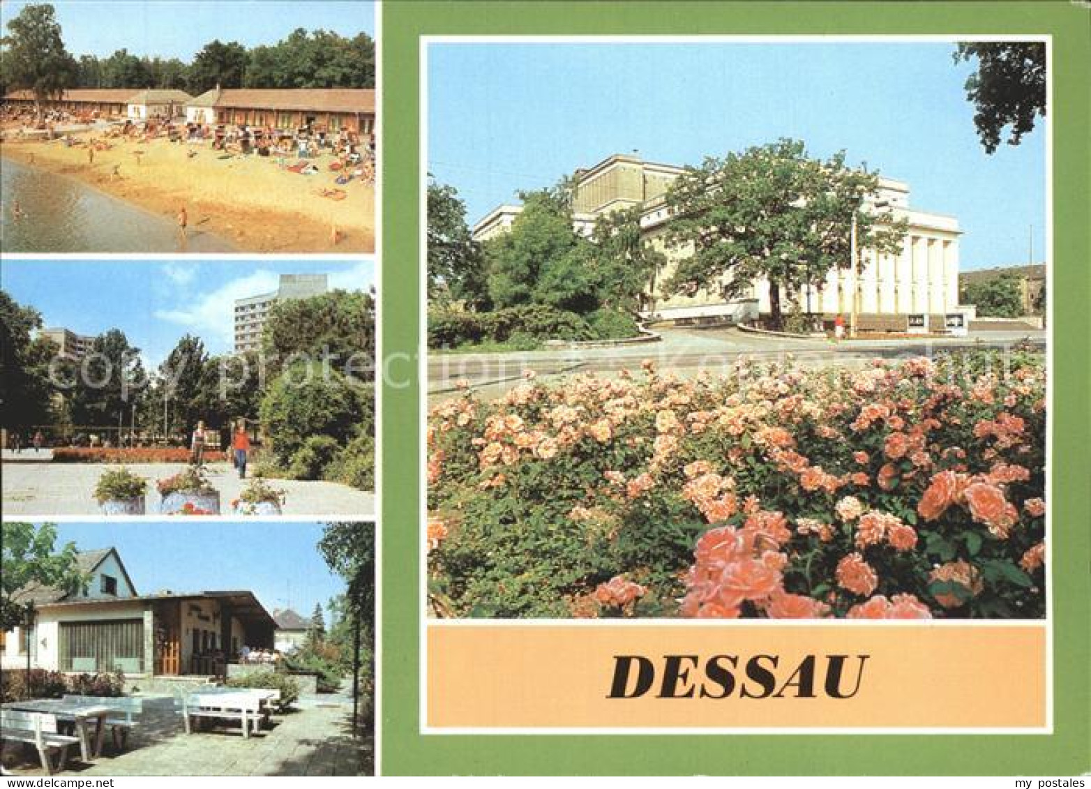 72288405 Dessau-Rosslau Strandbad Adria Gaststaette Jaegerklause Landestheater D - Dessau