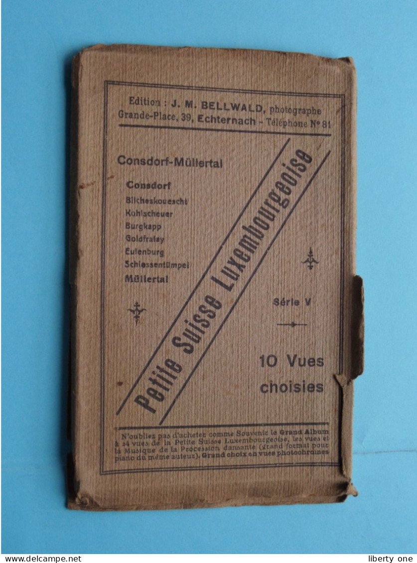 Petite Suisse Luxembourgeoise ( Edit.: J. M. BELLWALD ) Série V - 10 Vues ( Zie / Voir Scans ) Format > 15 X 9,5 Cm.! - Muellerthal