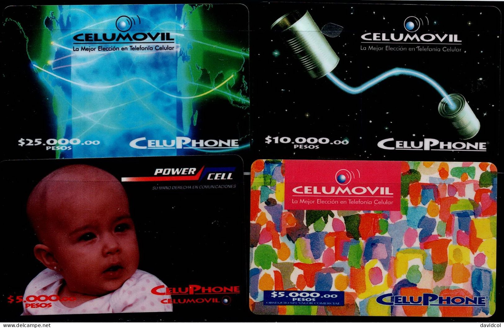 TT71-COLOMBIA PREPAID CARDS - 1996-1998 - USED - CELUMOVIL - SCARCES - Colombia