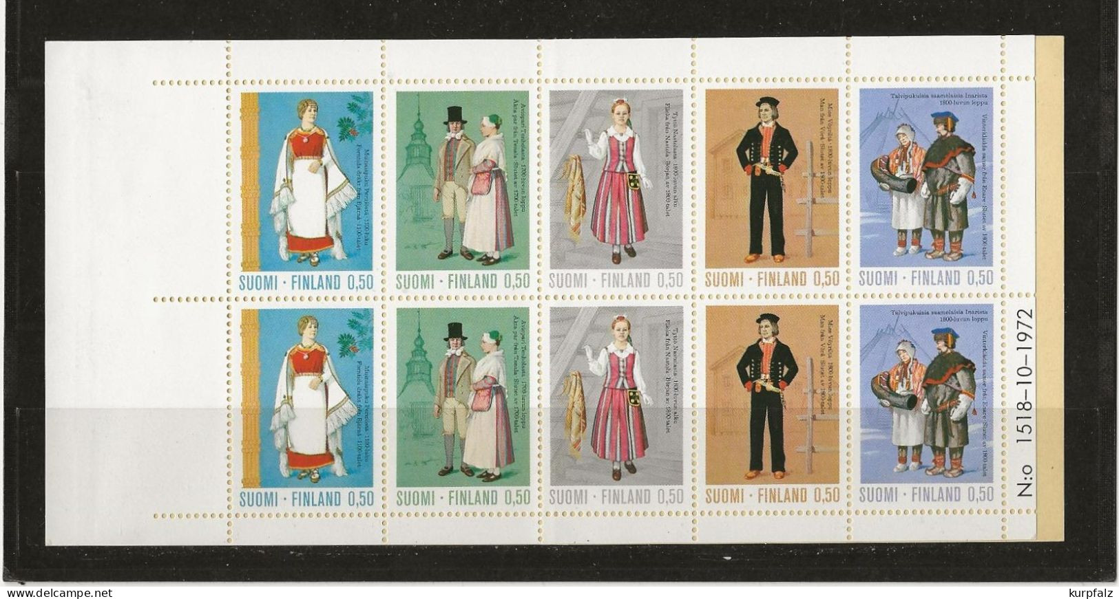 Finnland, Suomi - Briefmarken auf alten Blättern + Steckseiten, auch postfrische Marken