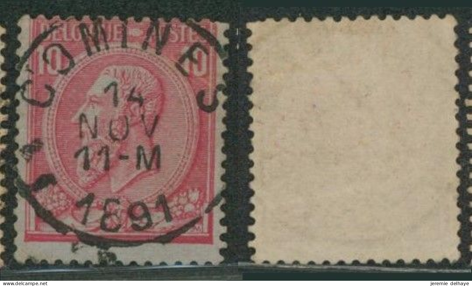 émission 1884 - N°46 Obl Simple Cercle "Comines" - 1884-1891 Leopold II