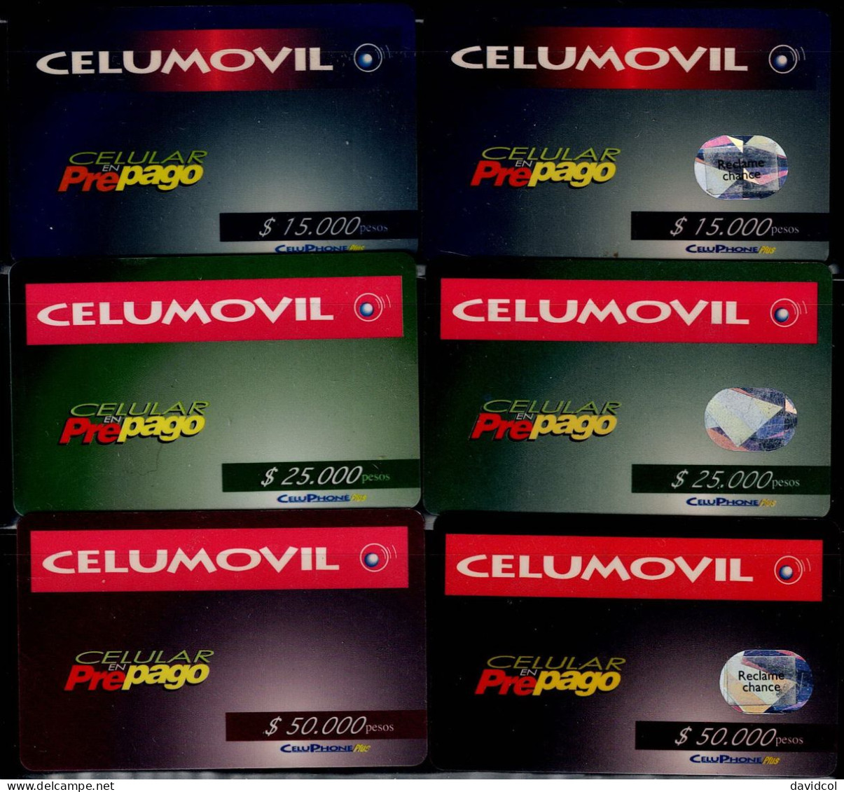 TT74-COLOMBIA PREPAID CARDS - 1996 - USED - CELUMOVIL - SCARCES - Kolumbien