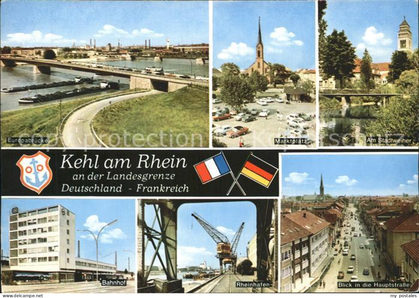 72287799 Kehl Rhein Marktplatz Europabruecke Stadtweiher Bahnhof Rheinhafen Kehl - Kehl