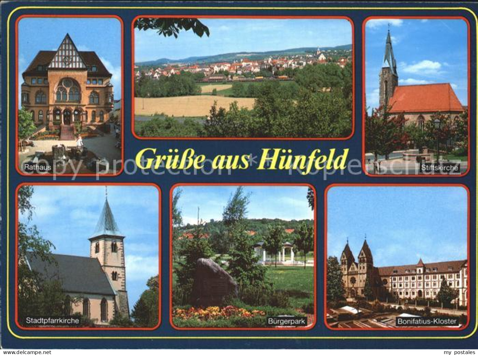 72287655 Huenfeld Bonifatiuskloster Stiftskirche Buergerpark Rathaus  Huenfeld - Huenfeld