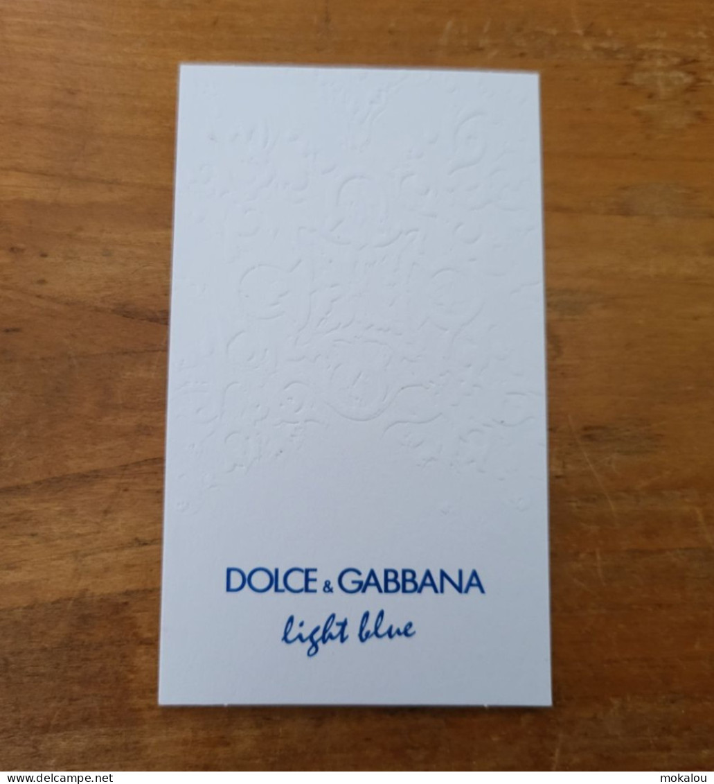 Carte Dolce & Gabbana Light Blue - Modernes (à Partir De 1961)