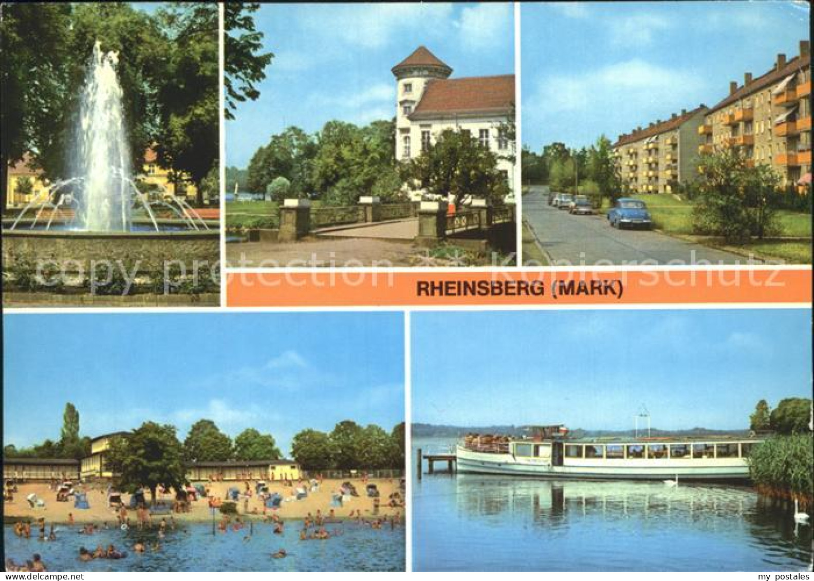 72287528 Rheinsberg Springbrunnen Platz Der Befreiung Schloss Freibad  Rheinsber - Zechlinerhütte