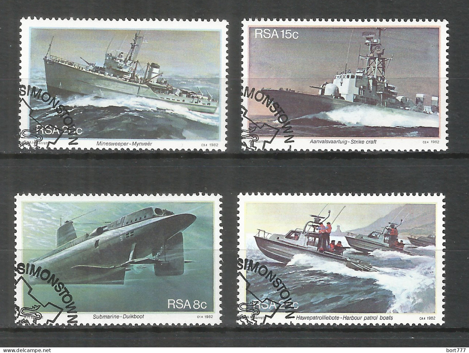 RSA 1981 Used Stamps Ships - Usados