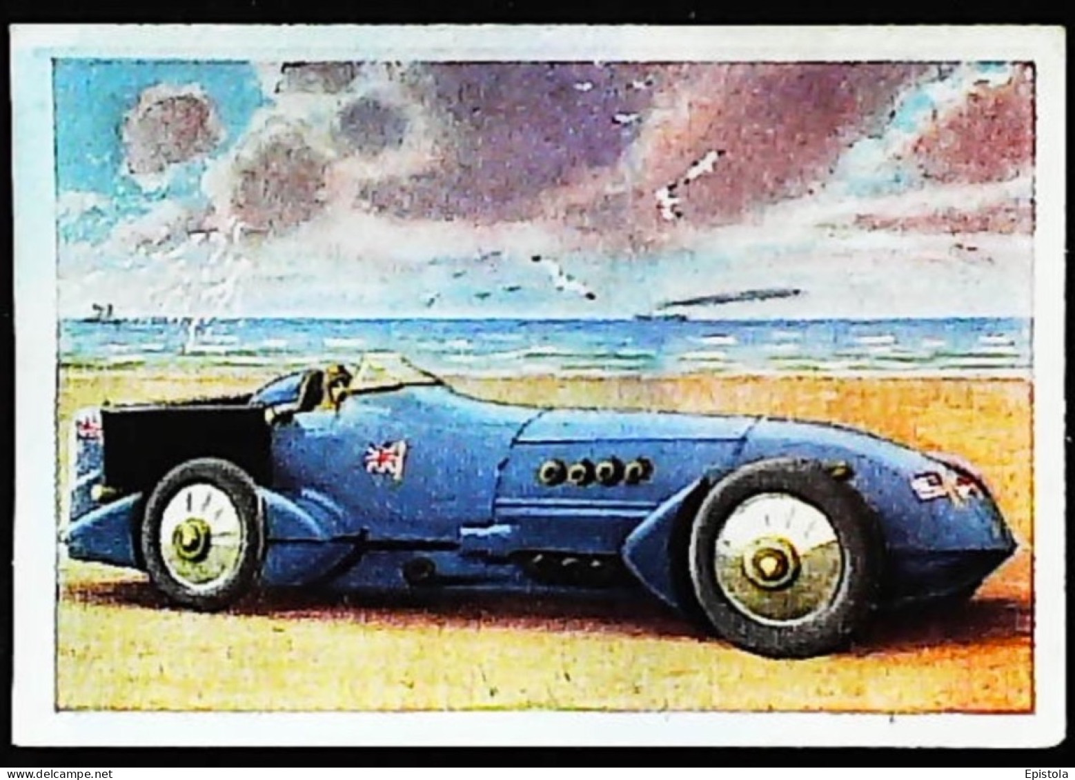 ► AUTOMOBILE Bluebird De Malcolm Campbells à Daytona Beach - Chromo-Image Cigarette Josetti Bilder Berlin Album 4 - Other Brands