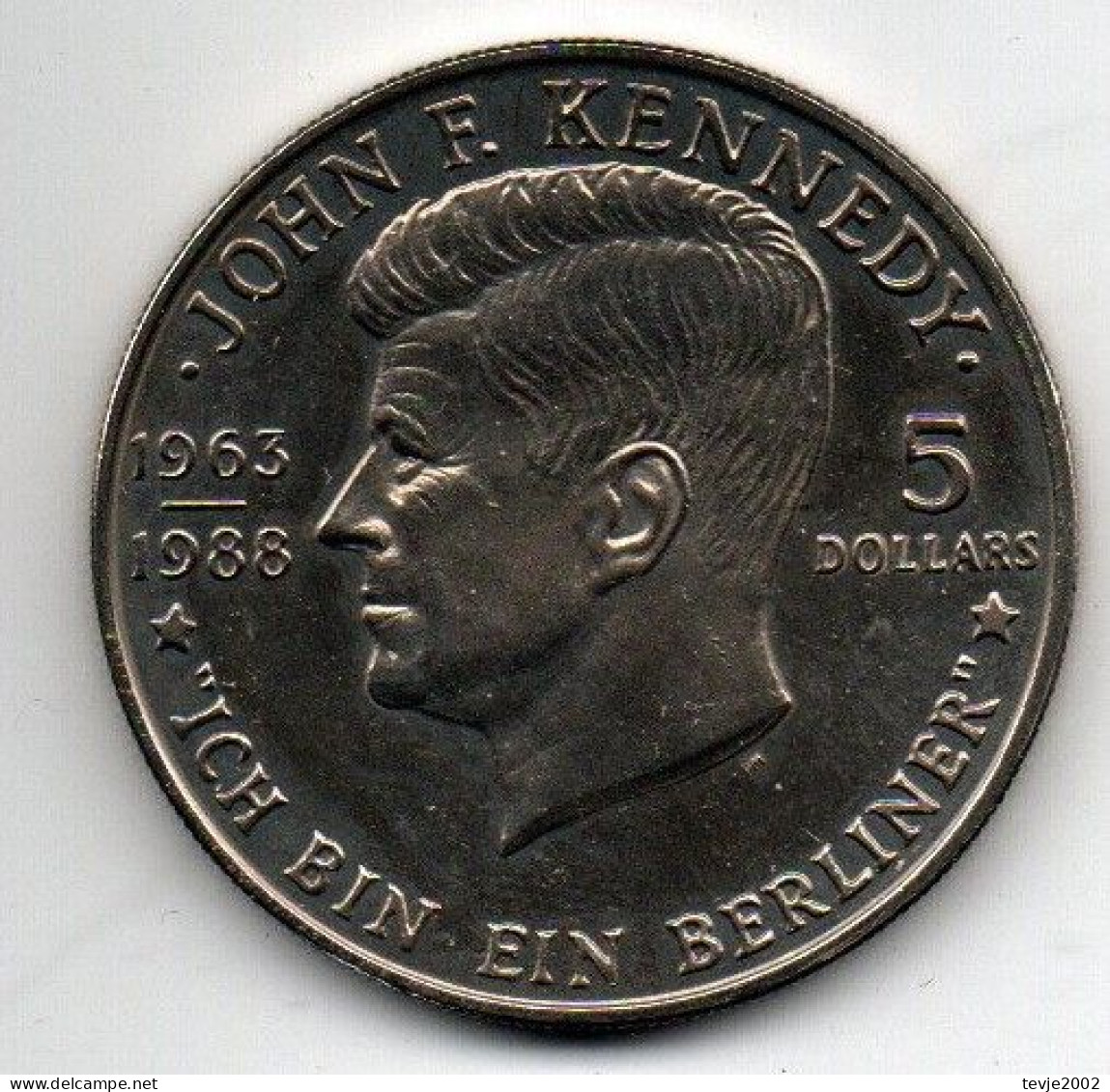 Niue 1988 - 5 Dollar - In Schatulle - John F. Kennedy Ich Bin Ein Berliner - Niue