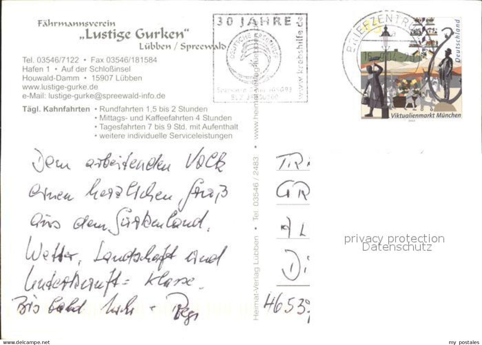 72286640 Luebben Spreewald Faehrmannsverein Lustige Gurken Luebben - Lübben (Spreewald)