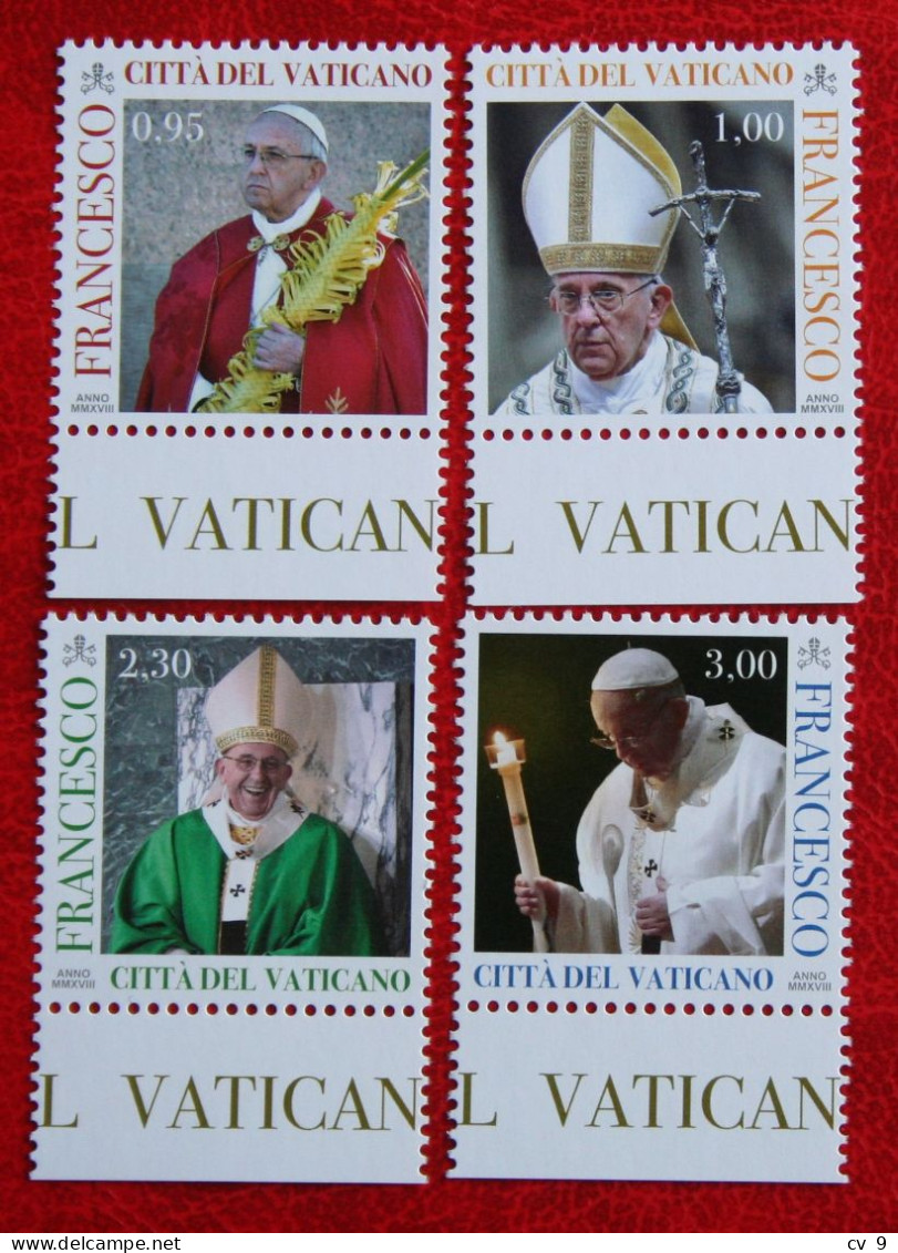 Sixth Year Of Pope Francis' Pontificate 2018 Mi 1920-1923 Yv 1773-1776 POSTFRIS / MNH / ** VATICANO VATICAN - Neufs