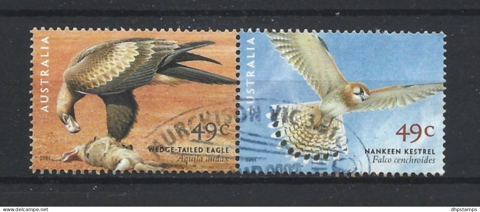 Australia 2001 Bird Of Prey Pair Y.T. 1980/1981 (0) - Usati