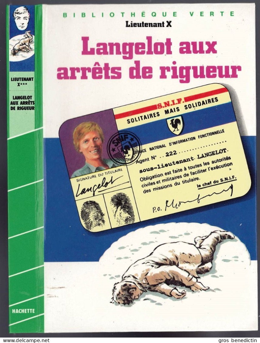 Hachette - Bibliothèque Verte - Lieutenant X - "Langelot Aux Arrêts De Rigueur" - 1984 - #Ben&Lange - Biblioteca Verde