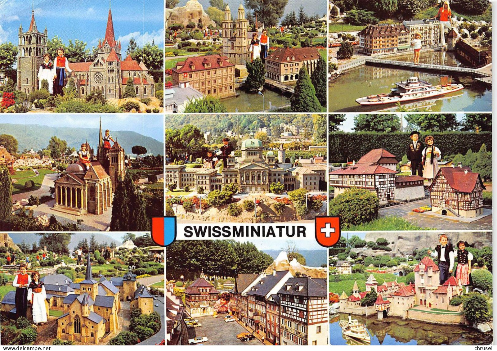 Melide Grossbildpostkarte Swissminiatur   Color 14,5 X 21 Cm - Faido