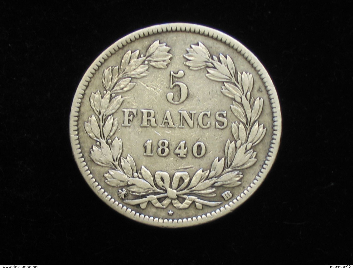 5 Francs LOUIS PHILIPPE 1er 1840 BB   **** EN ACHAT IMMEDIAT  **** - 5 Francs