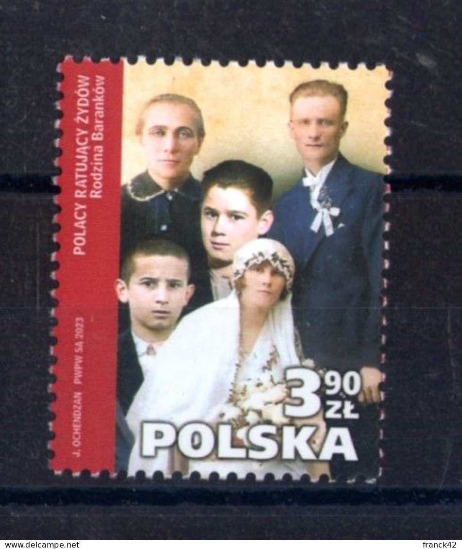 Pologne. Hommage Aux Polonais Ayant Sauvé Des Juifs. 2023 - Unused Stamps
