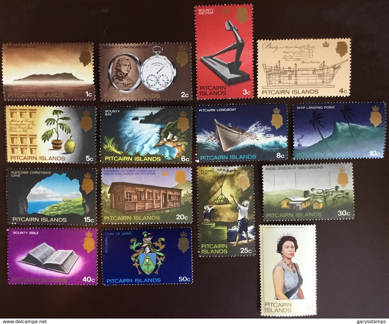 Pitcairn Islands 1969-75 Definitive Complete Set MNH - Pitcairn