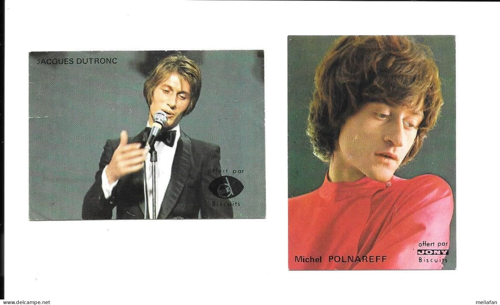 KB1401 - IMAGES BISCUITS JONI - MICHEL POLNAREFF / JACQUES DUTRONC - Photographs