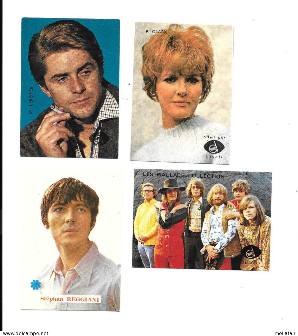 KB1402 - IMAGES BISCUITS JONI - STEPHAN REGGIANI / PETULA CLARK / MICHEL LEROYER / WALLACE COLLECTION - Fotos