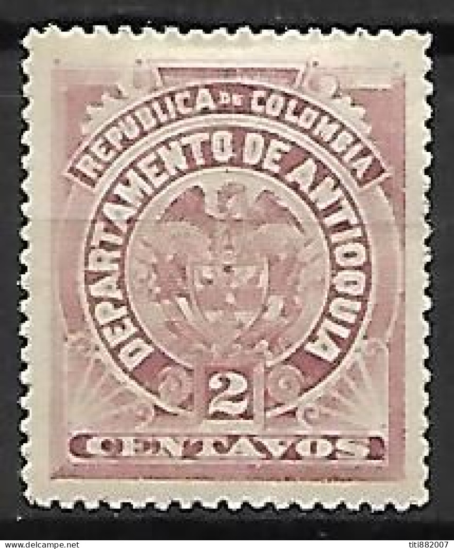 COLOMBIE   -  ANTIOQUIA  -   1896 .  Y&T N° 81 * - Colombia