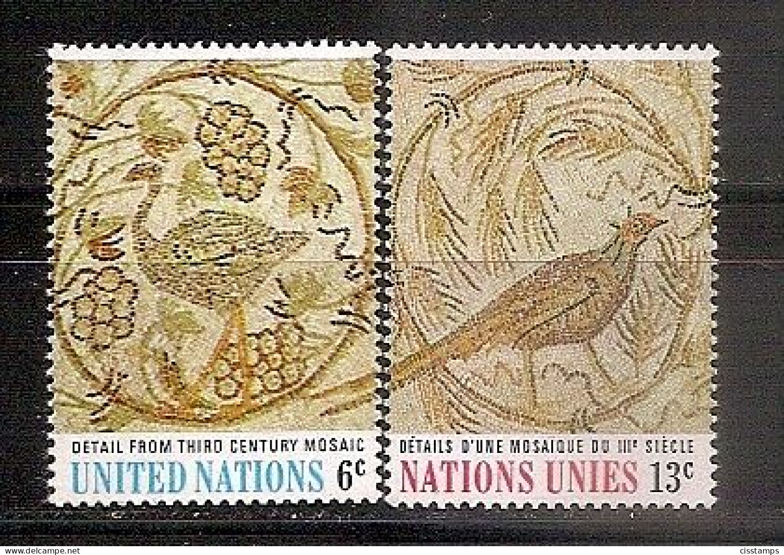 UNITED NATIONS New York 1969●Mosaic●Mi 218-19●MNH - Unused Stamps