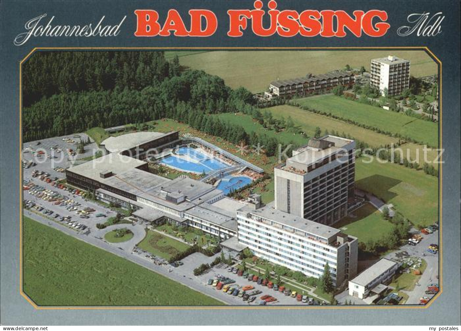 72285487 Bad Fuessing Kurklinikum Johannesbad Thermalbad Fliegeraufnahme Aigen - Bad Füssing