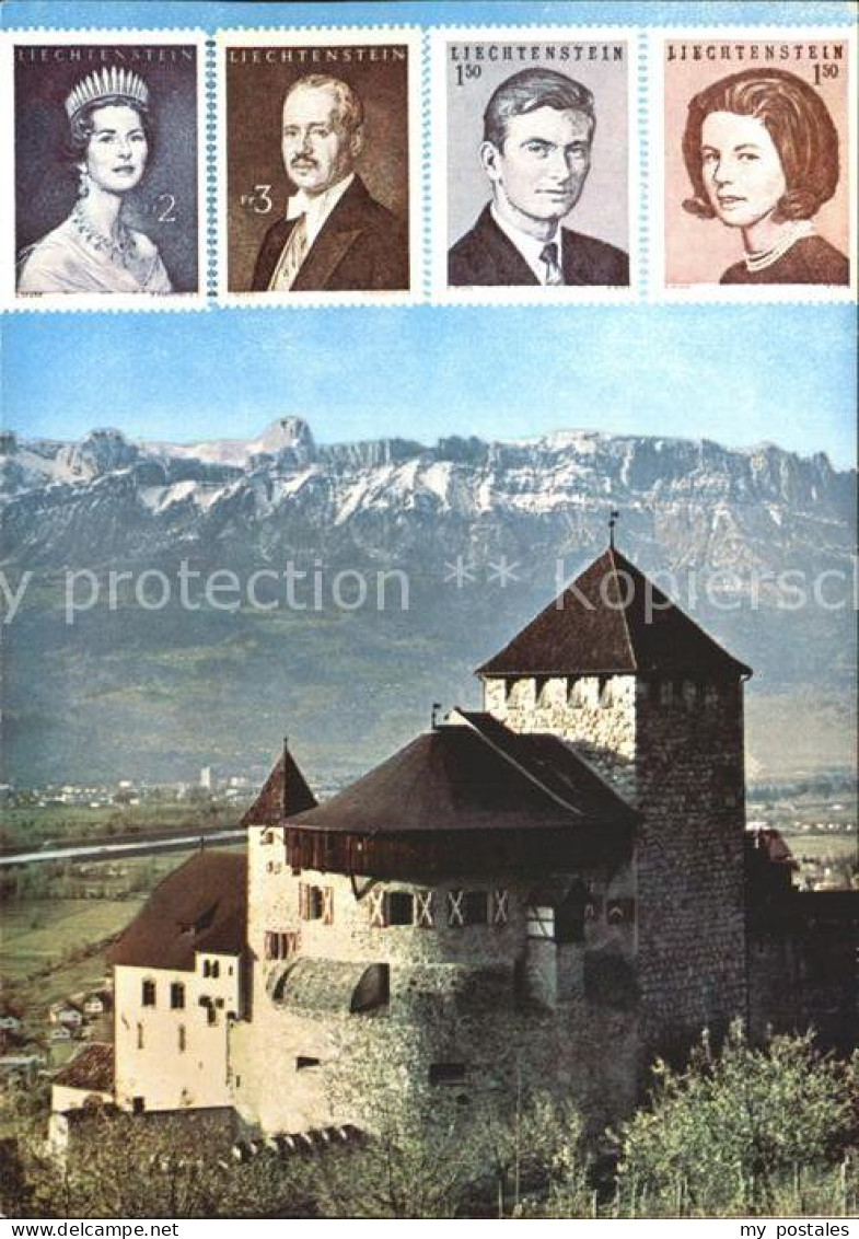 72285483 Vaduz Schloss Alpenblick Sonderbriefmarken Fuersten Und Prinzen Vaduz - Liechtenstein