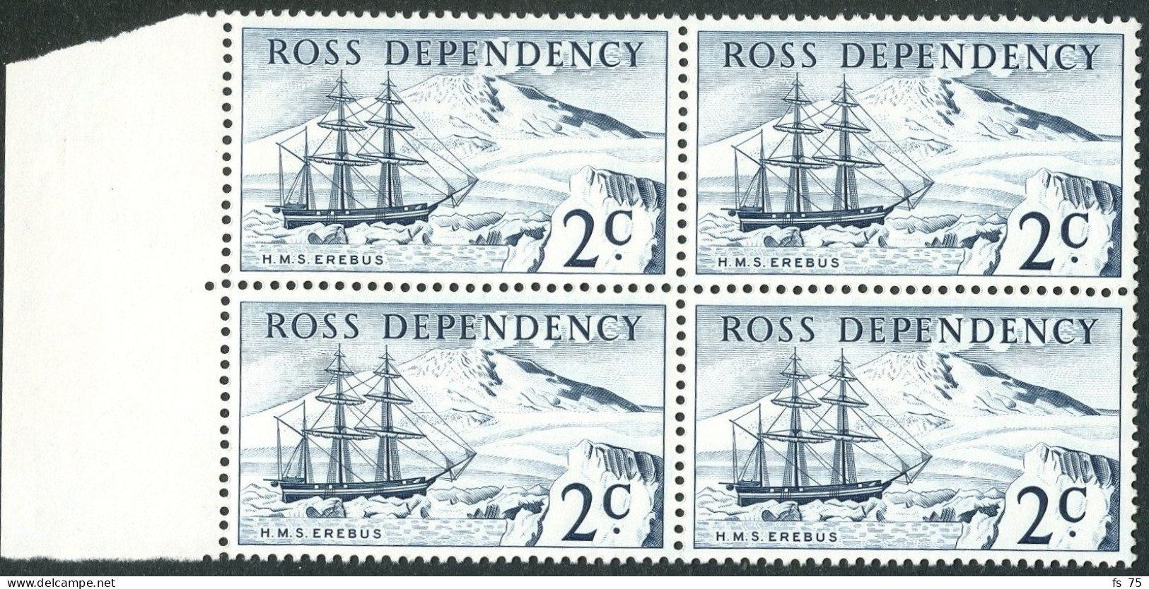 DEPENDANCE DE ROSS - YVERT N°5 A 8 EN BLOCS DE 4 - NEUFS ** - Ungebraucht