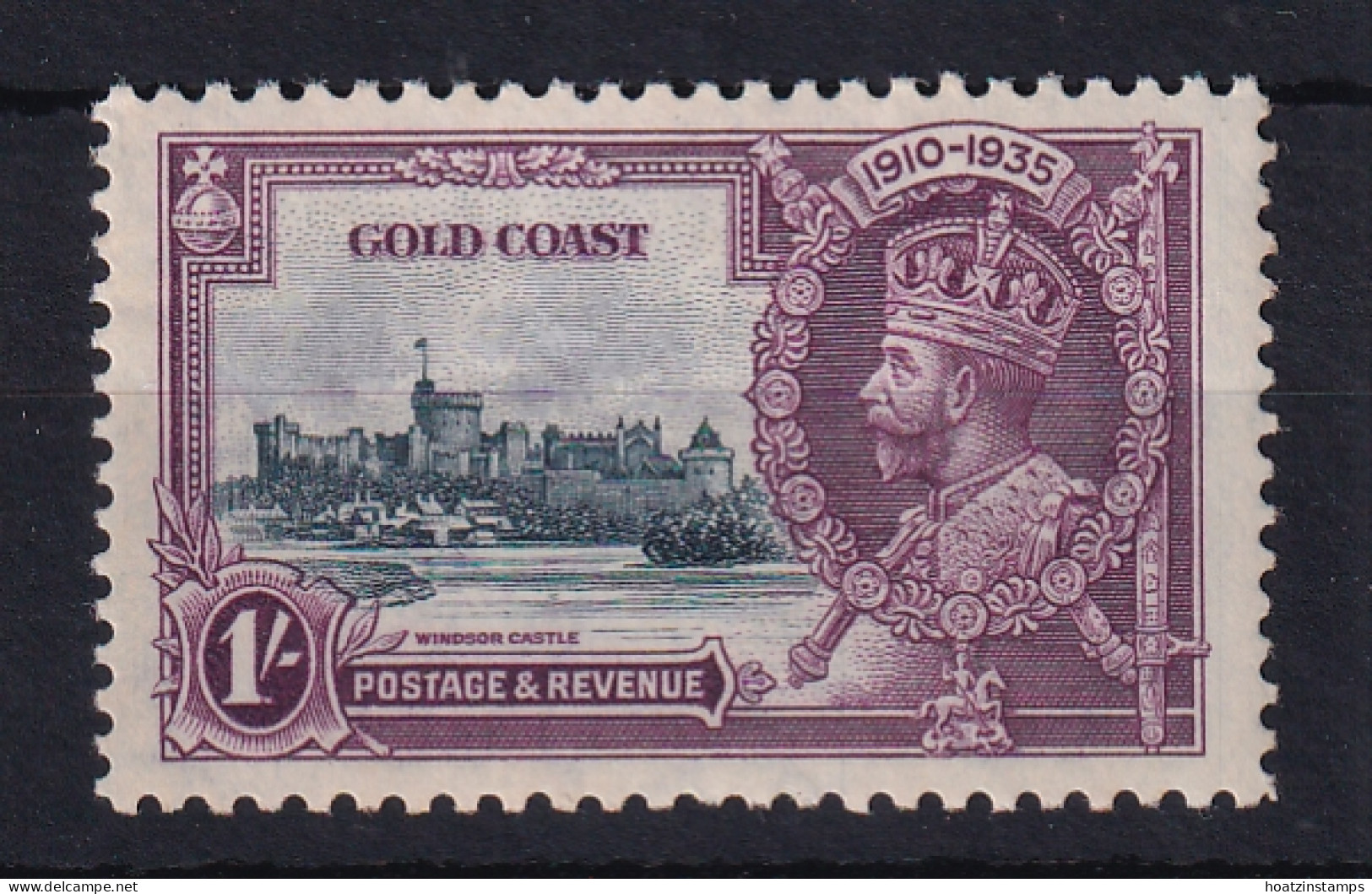 Gold Coast: 1935   Silver Jubilee   SG148   1/-   MH - Costa D'Oro (...-1957)