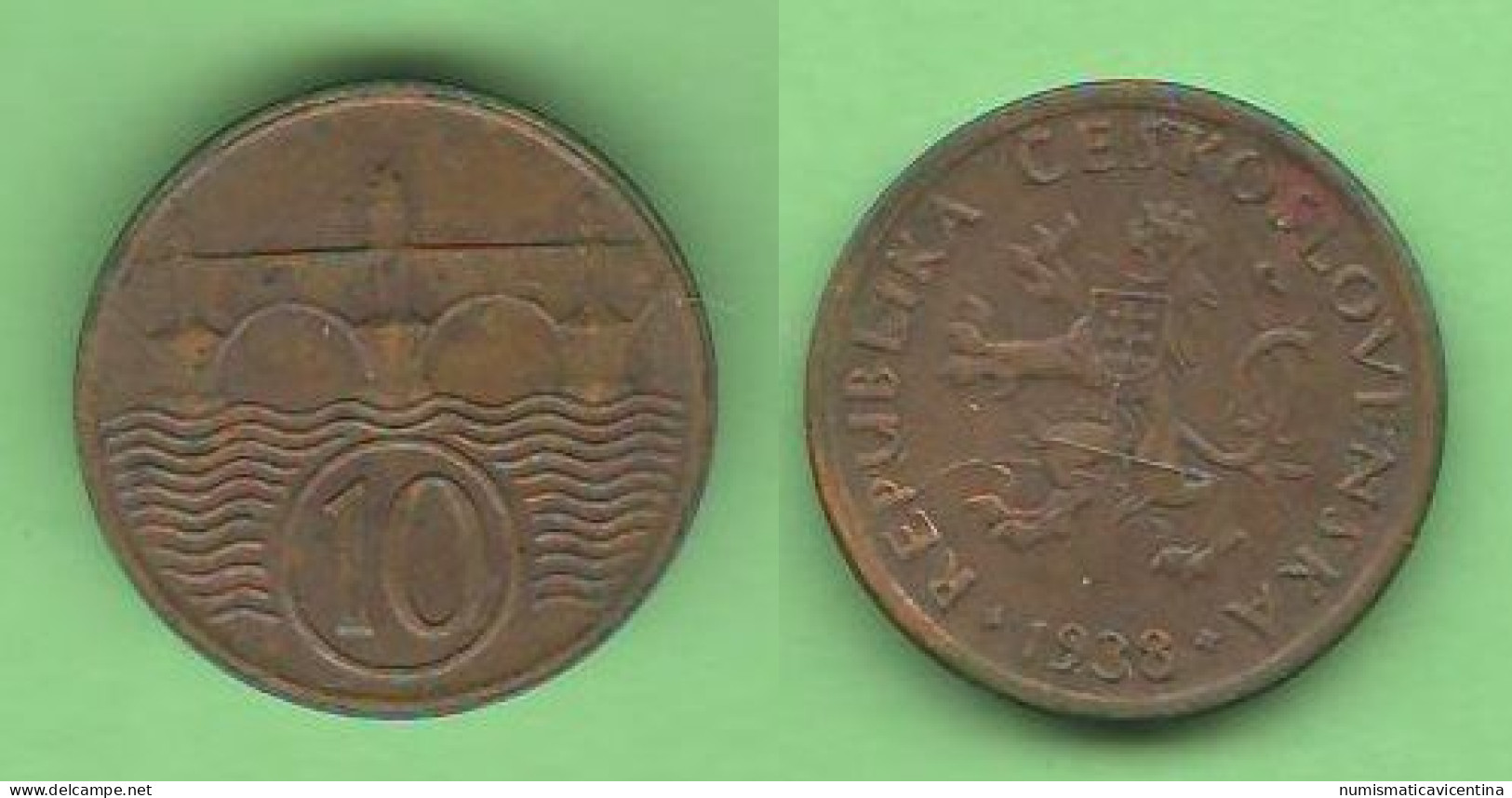 Cecoslovacchia 10 Heller 1938 Tchécoslovaquie Czechoslovakia - Tchécoslovaquie