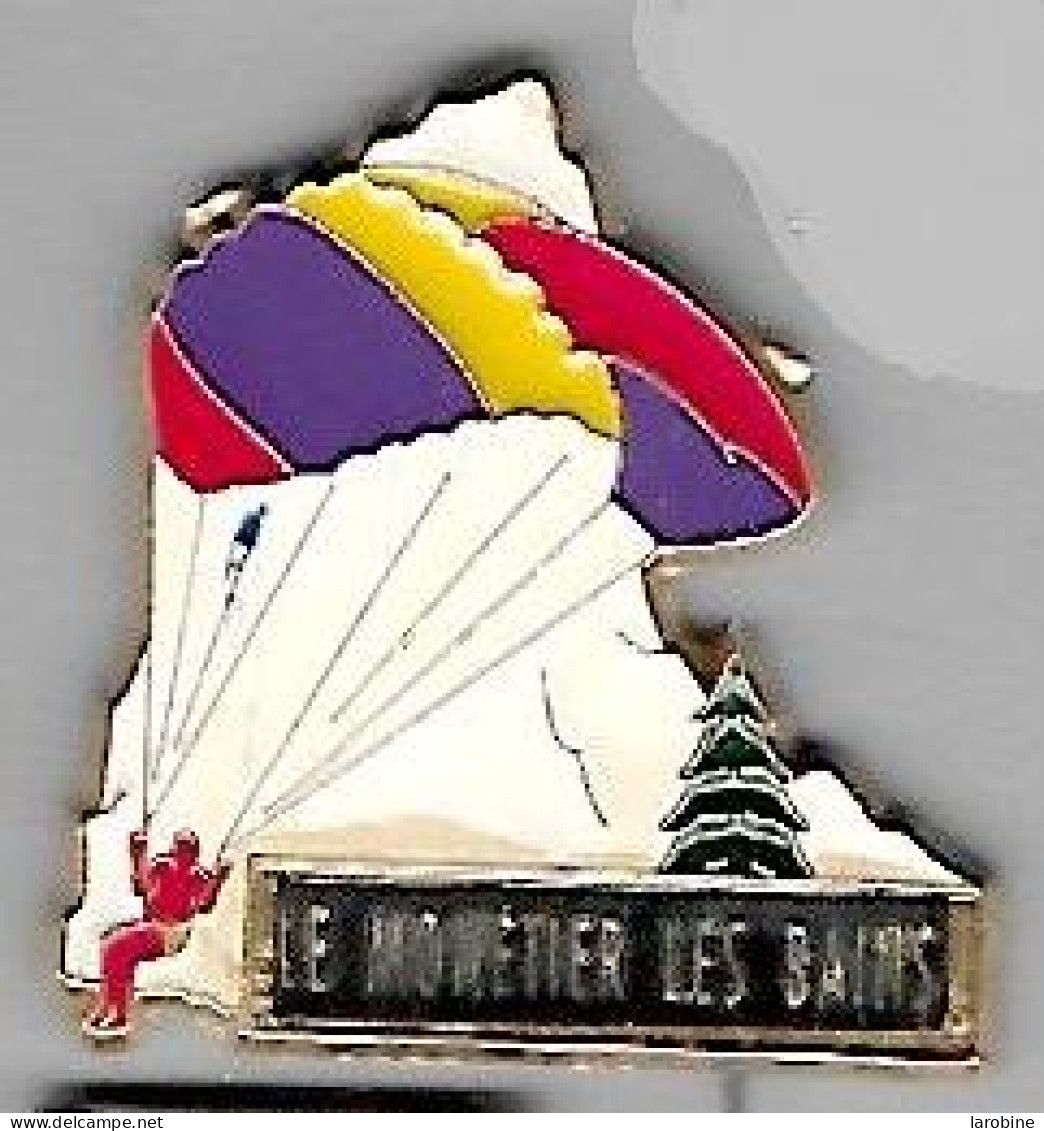 @@ Parachutisme LE MONETIER LES BAINS Hautes Alpes PACA MARTINEAU (2.7x2.8)  @@vi40 - Parachutisme