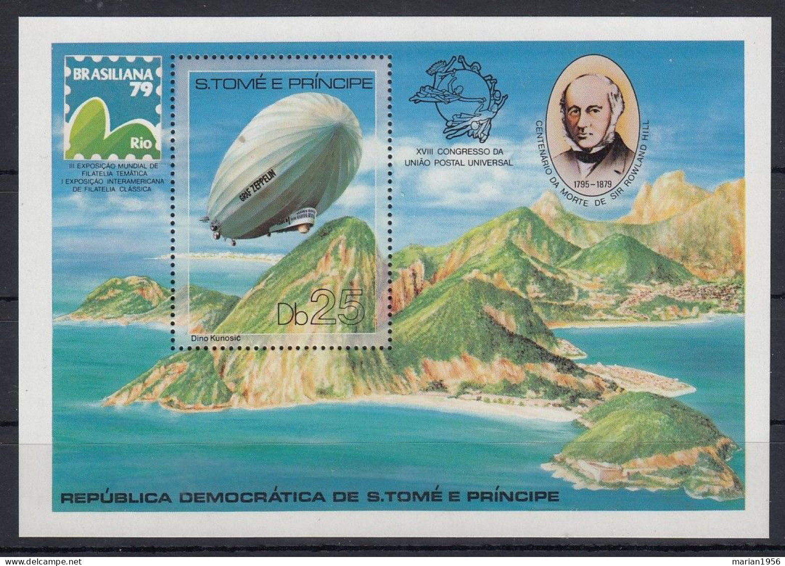 Sao Tome Et Principe - DIRIGEABLES,SIR ROWLAND HILL - BF - MNH - Sonstige (Luft)