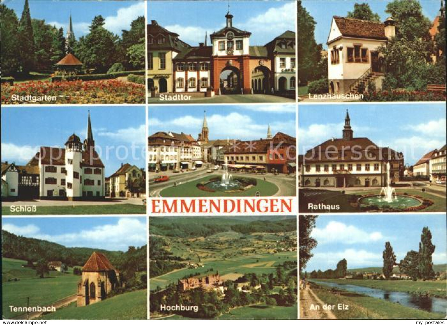 72283515 Emmendingen Stadttor Rathaus Hochburg Schloss  Emmendingen - Emmendingen
