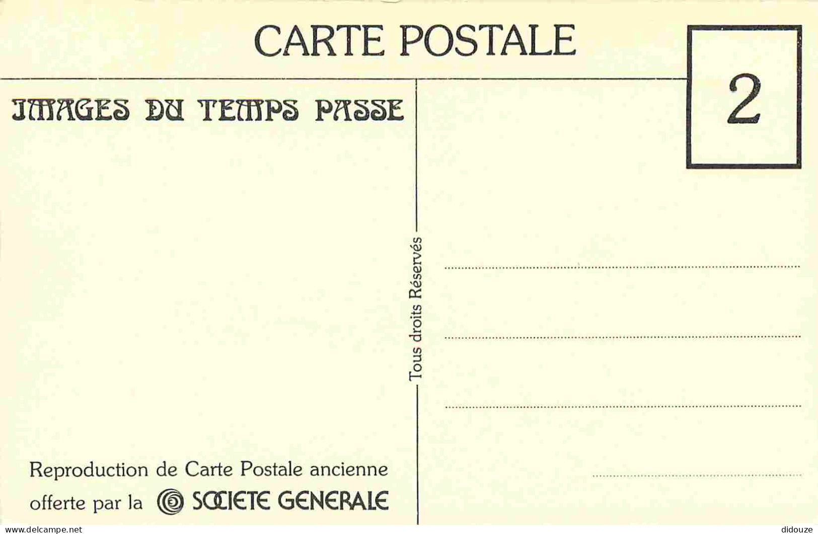 Reproduction CPA - 75 Paris - La Prison Saint Lazare - Images Du Temps Passé - 2 - Carte Offerte Par La Société Générale - Unclassified