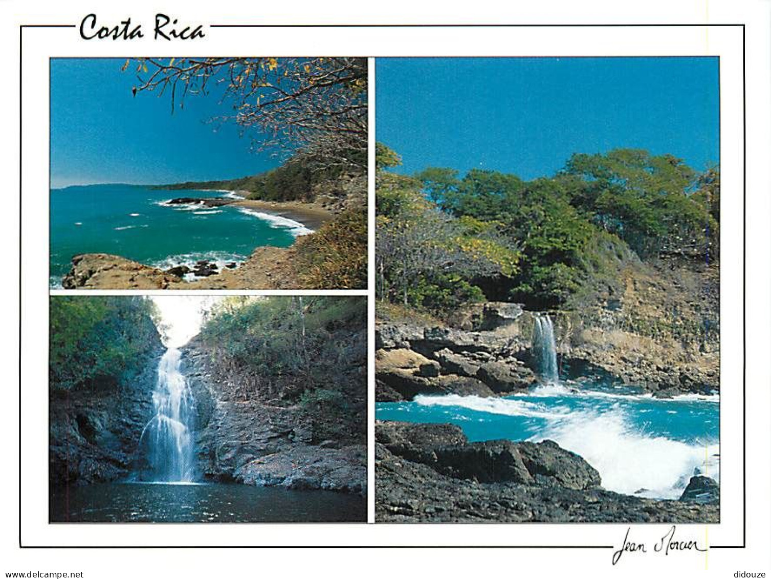 Format - 148 X 108 Mms - Costa Rica - Montezuma : Playas Y Cataratas (prov Puntarenas) - Plages Et Cascades - CPM - Cart - Costa Rica