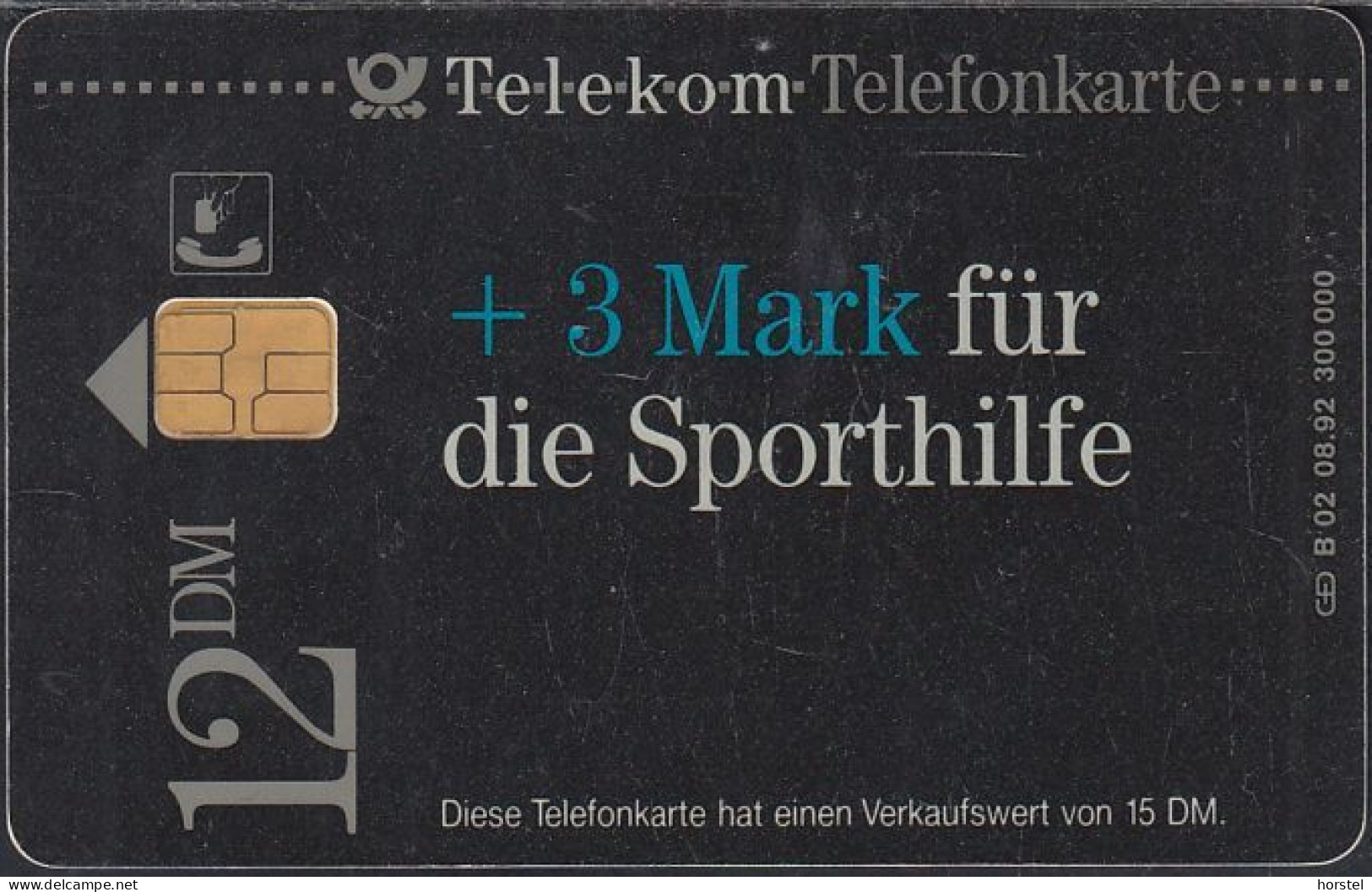 GERMANY B02/92 - Sporthilfe - Fußball - Danke - B-Series: Benefizkarten
