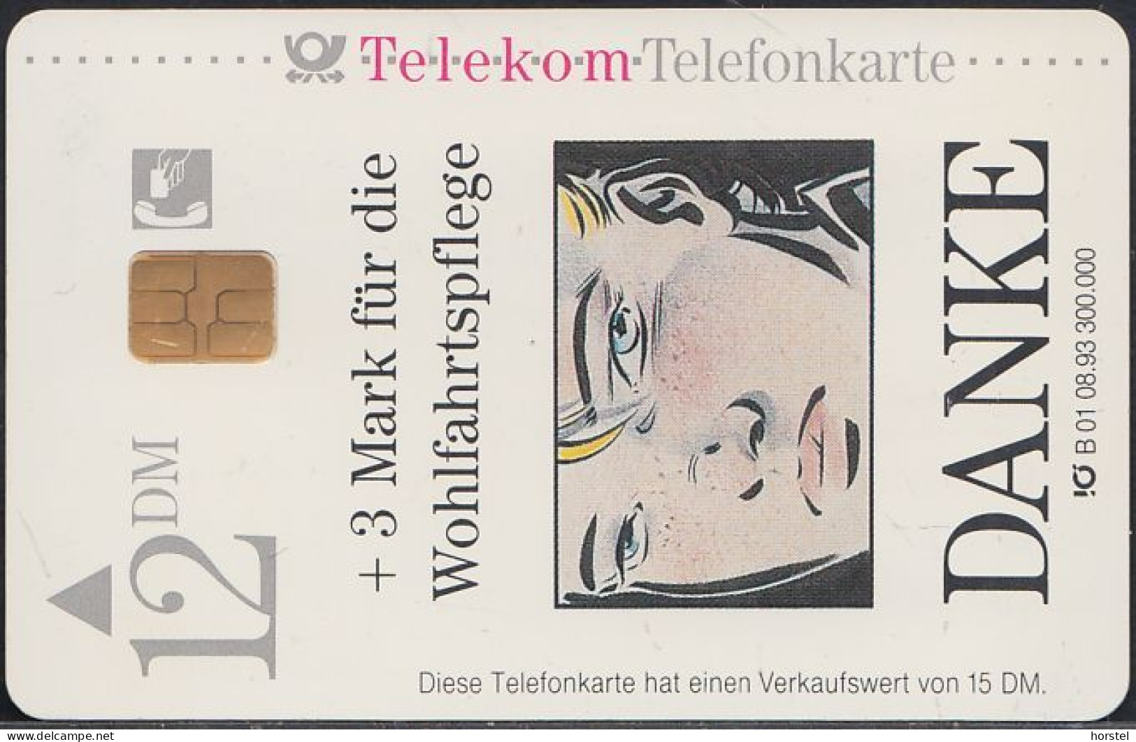 GERMANY B01/93 - Wohlfahrtspflege - Mutter Mit Kind - Danke - B-Series: Benefizkarten