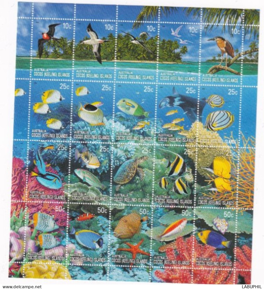 COCOS MNH ** 2006 Poissons Oiseaux - Islas Cocos (Keeling)