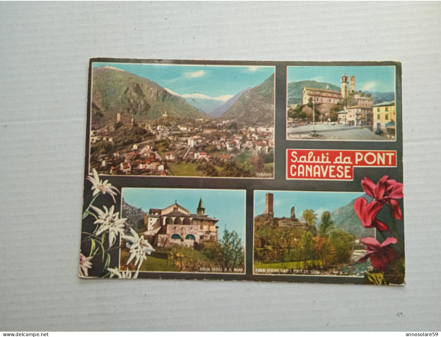 CARTOLINE: SALUTI DA PONT CANAVESE (VEDUTE) - VIAGGIATA - F/G - COLORI - Colecciones & Lotes