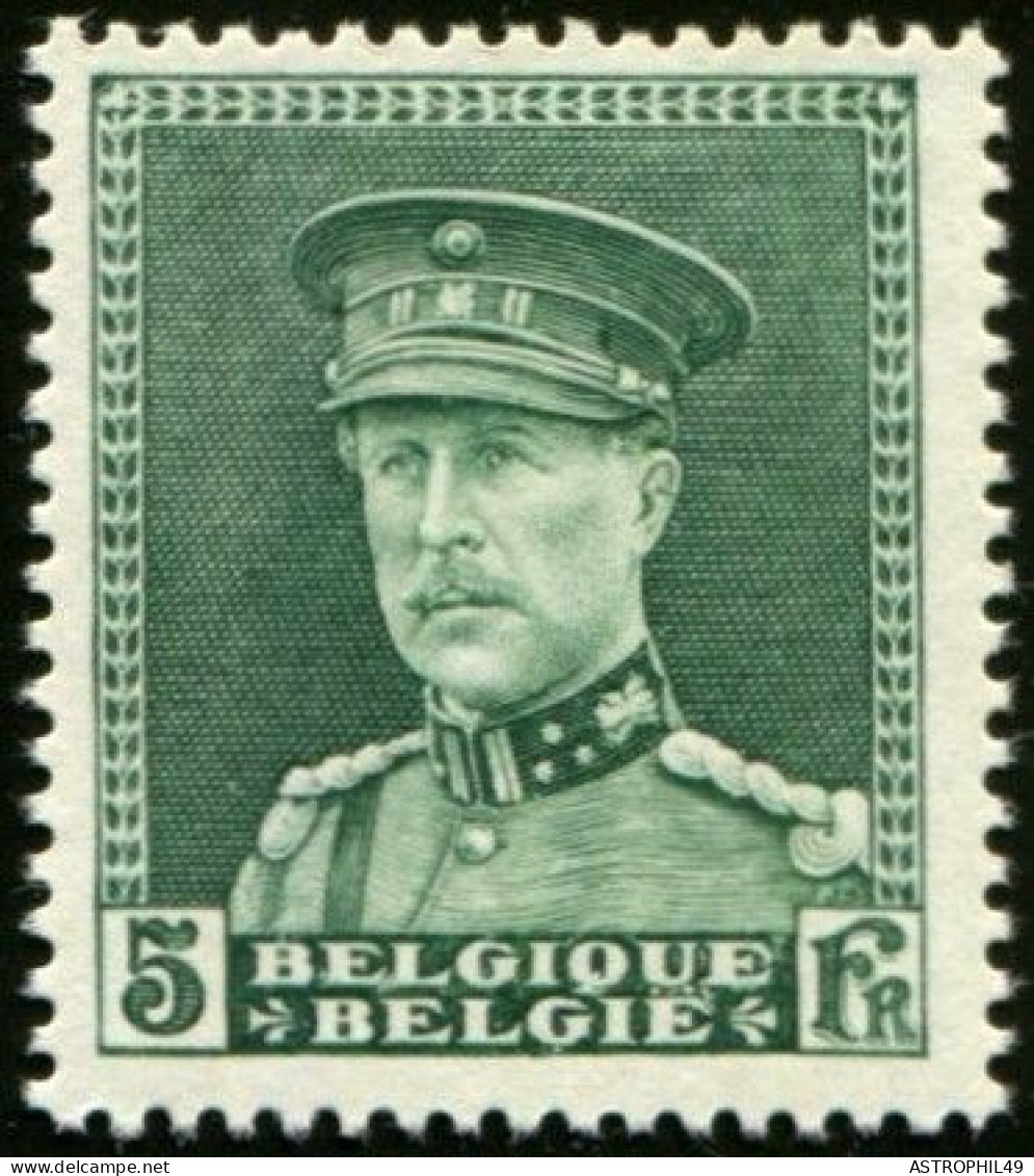 1931 BE Roi Albert I, Casquette, Cob 323 - 1931-1934 Képi