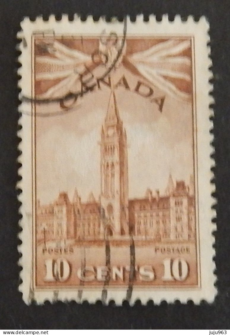 CANADA YT 213 OBLITÉRÉ "LE PARLEMENT" ANNÉES 1943/1948 - Oblitérés