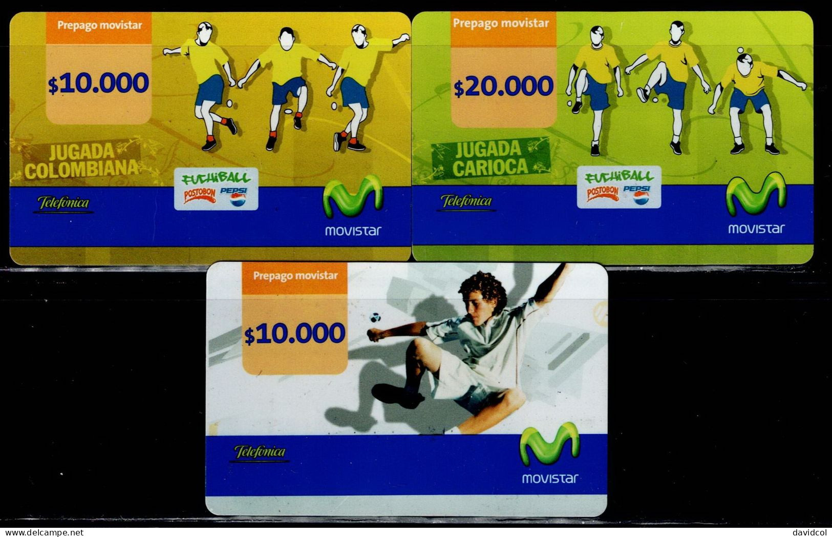 TT82-COLOMBIA PREPAID CARDS - 2006 - USED - MOVISTAR - FUCHIBALL - SPORTS - Colombie