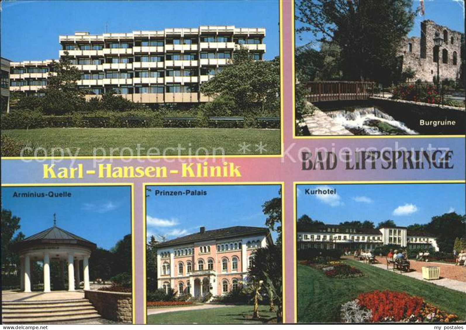 72282348 Bad Lippspringe Karl Hansen Klinik Quelle Prinzenpalais Kurhotel Burgru - Bad Lippspringe