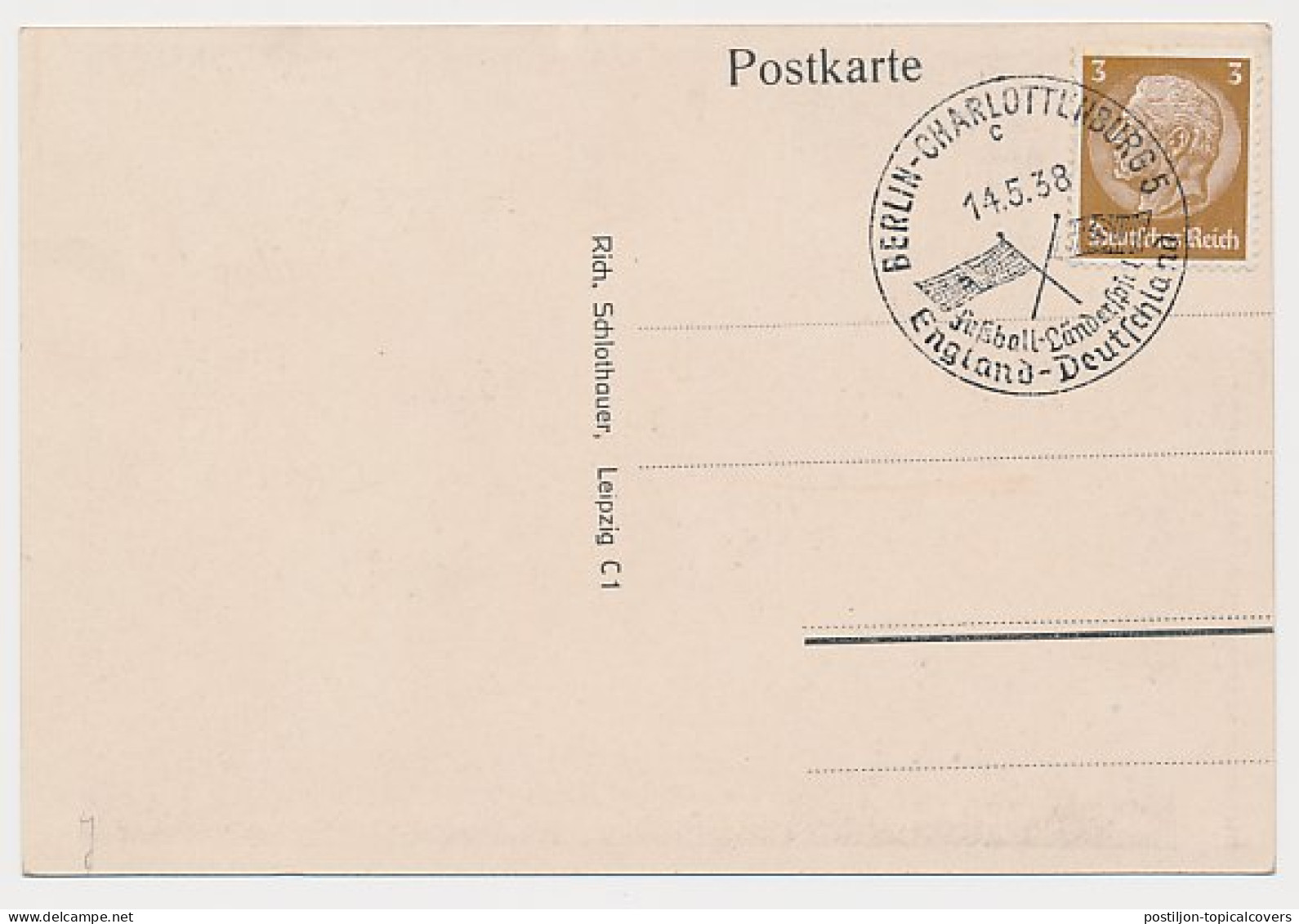 Postcard / Postmark Deutsches Reich / Germany 1938 Adolf Hitler - Militaria