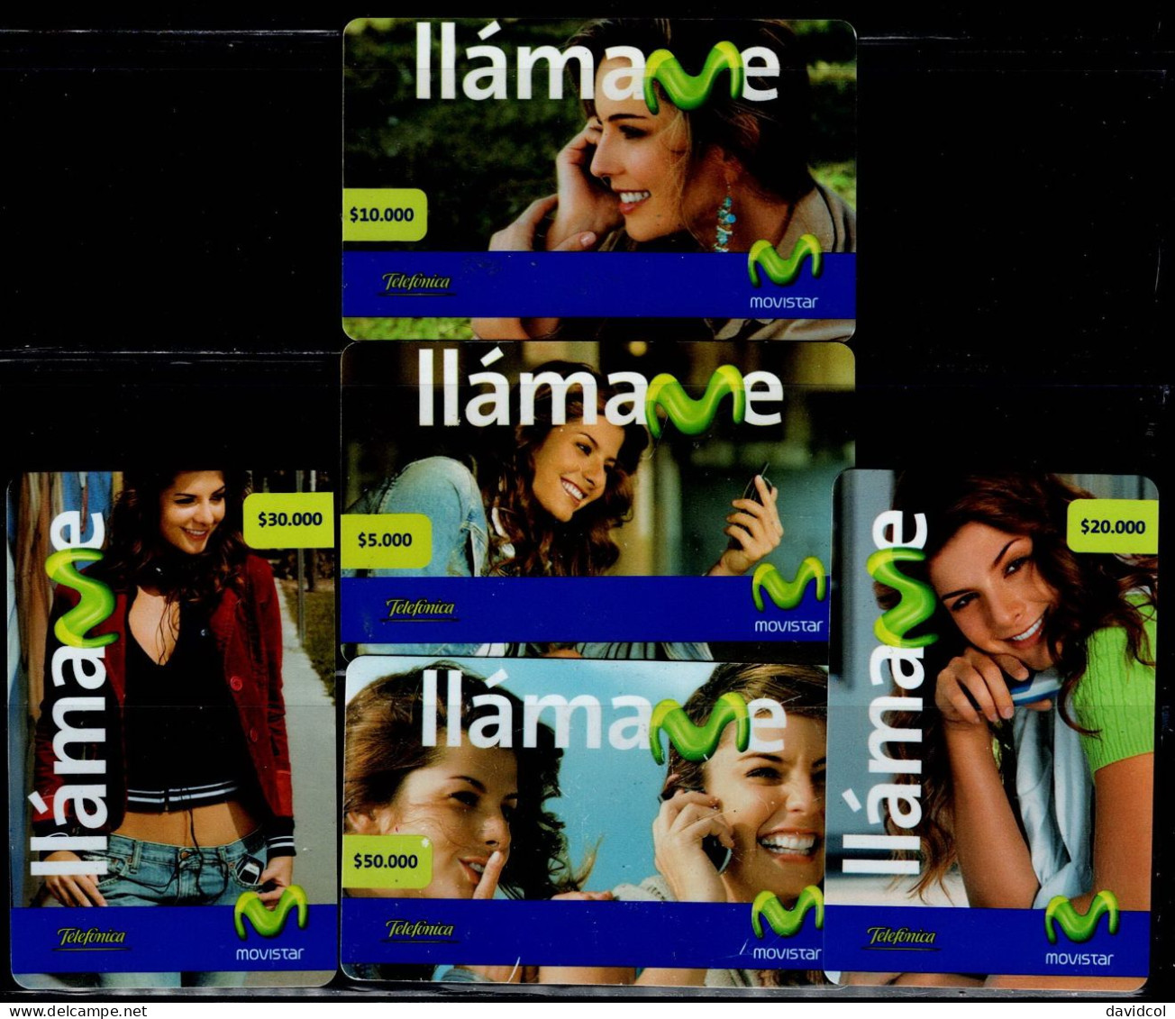 TT85-COLOMBIA PREPAID CARDS - 2005 - USED - MOVISTAR - LLAMAME - CAROLINA CRUZ - Colombie