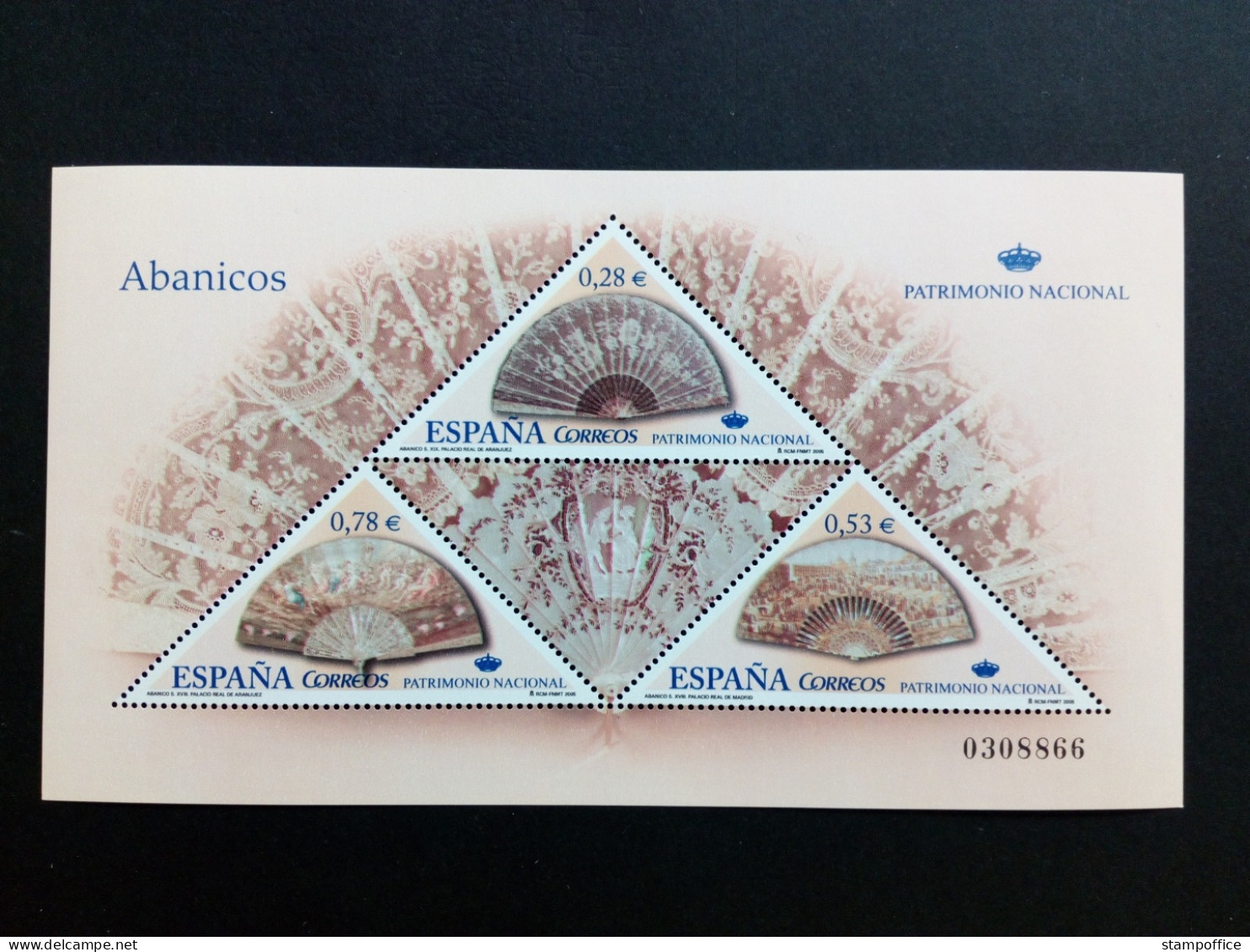 SPANIEN BLOCK 145 POSTFRISCH(MINT) KULTURERBE FALTFÄCHER 2005 - Blocs & Hojas