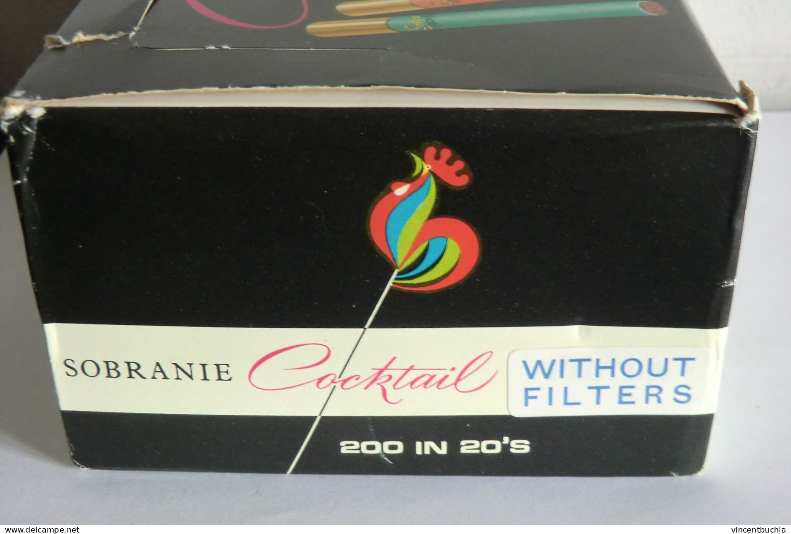 Boite présentoir cigarette anciennes Sobranie Coctail 5 couleurs 5 Colours avec 10 paquets celophanés Made in england