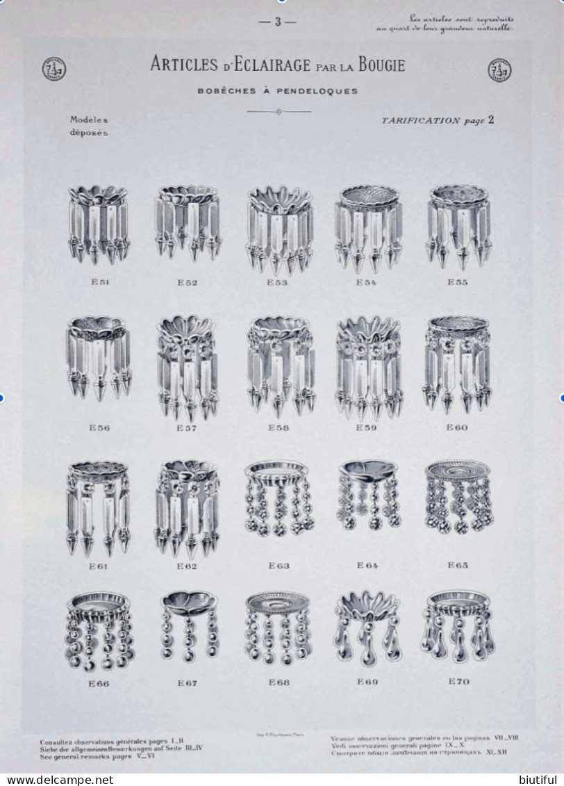 7 Antichi cataloghi cristalli Baccarat spediti on line con e-mail